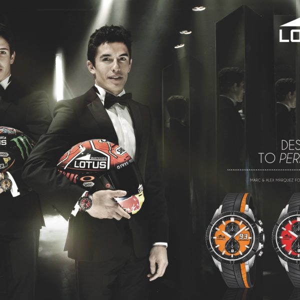 ARMANDO TESTA E MARC MARQUEZ CORRONO INSIEME. LO STILE DI LOTUS WATCHES È “DESIGNED TO PERFORM”.