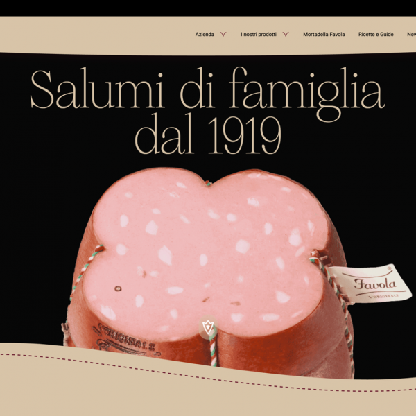 Salumificio Mec Palmieri launches a new site to be savoured: created by Armando Testa Turin. 