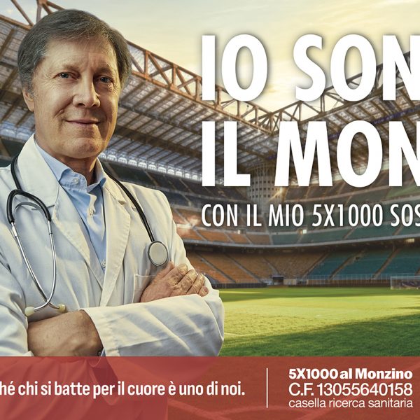 “Io sono il Monzino”: al via la nuova campagna 5×1000 firmata da Armando Testa per il Centro Cardiologico Monzino.